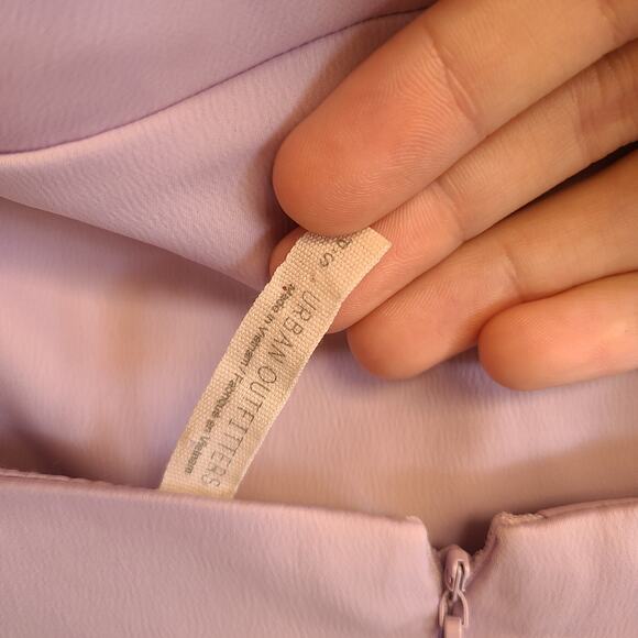 Urban Outfitters Slip Dress Lilac Light Before Dark Mallory Cowl Y2K 90's Small - Picture 4 of 4